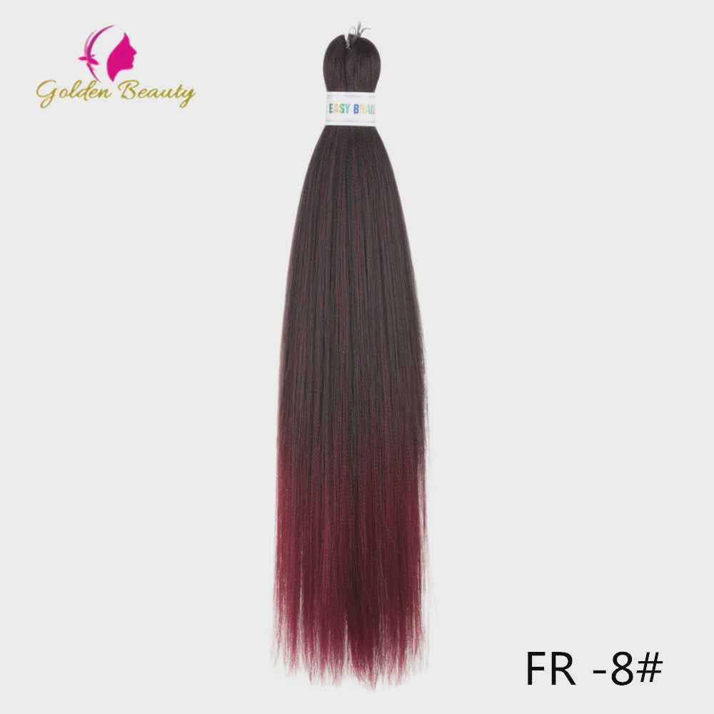 26 Inch Ombre Kleuren Vlechtsel Haar Synthetisch Pre-stretched Jumbo Braids Haar voor Cosplay & Pruiken
