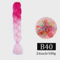 24 Inch Jumbo Braids Haarverlenging - Synthetisch Vlechtkapsel met Ombre Kleuren