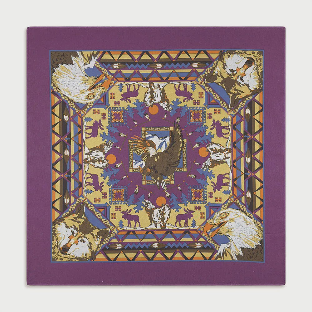Unisex Katoenen Bandana met Dierenprint & Paisley Motief - Veelzijdig te Dragen