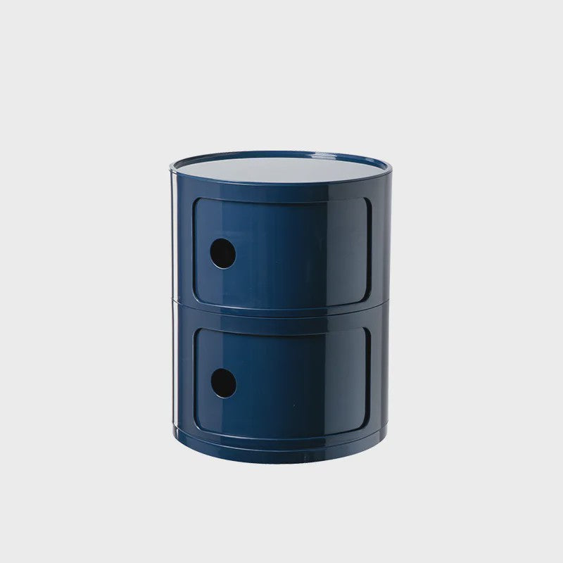 Moderne Ronde Nachtkastje - Minimalistisch Plastic Bijzetkastje