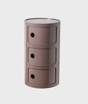 Moderne Ronde Nachtkastje - Minimalistisch Plastic Bijzetkastje
