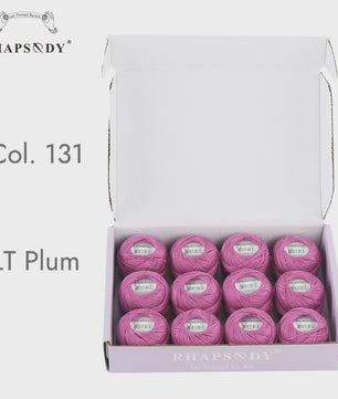 Rhapsody Pearl Cotton Garen Set - Maat 8 - 12 Bollen voor Haken, Borduren & Knutselen