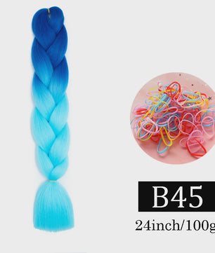 24 Inch Jumbo Braids Haarverlenging - Synthetisch Vlechtkapsel met Ombre Kleuren