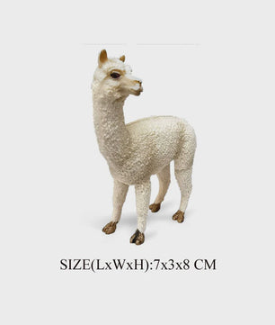 Realistische Alpaca & Kameel Figuren Set - Handgeschilderd, Educatief Speelgoed