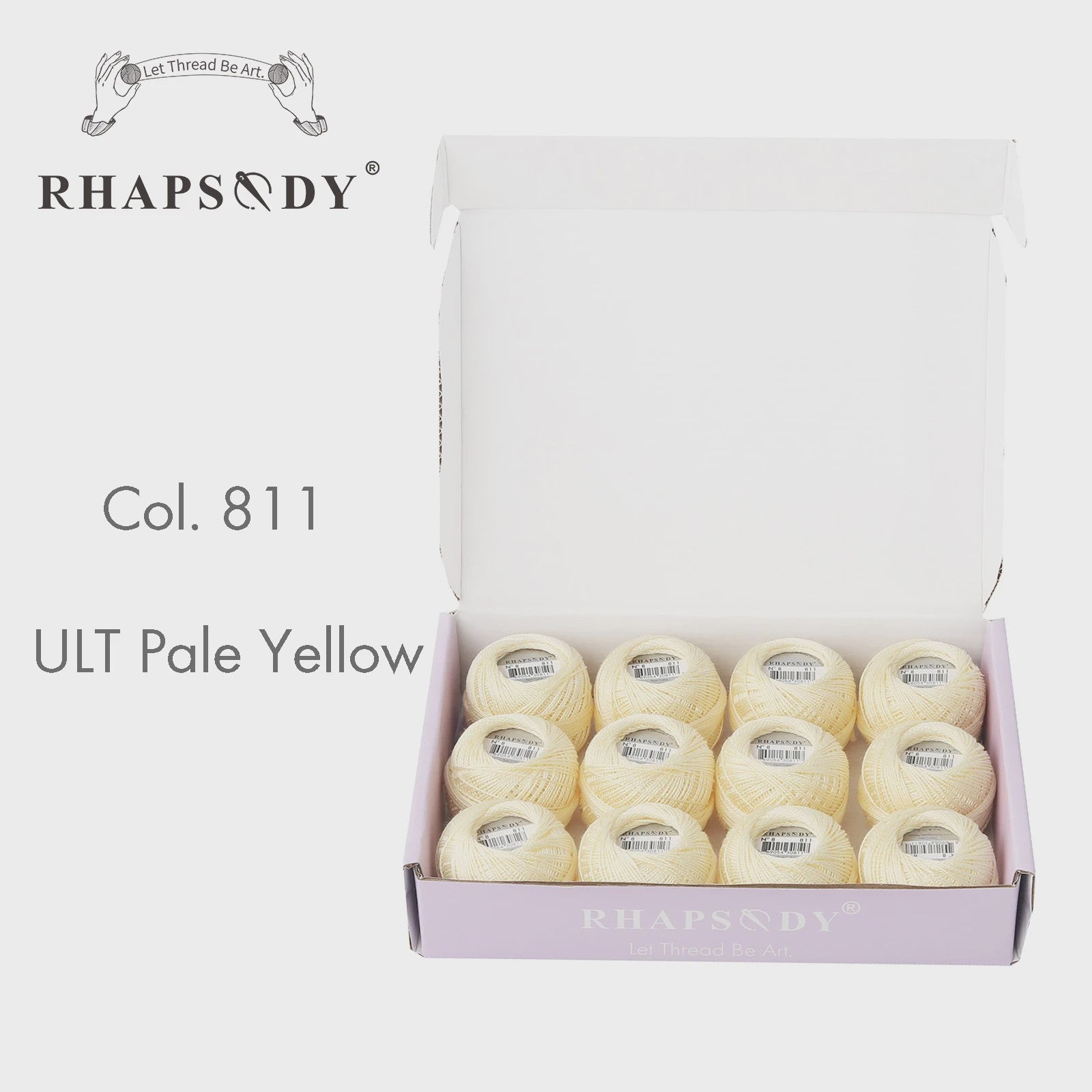 Rhapsody Pearl Cotton Garen Set - Maat 8 - 12 Bollen voor Haken, Borduren & Knutselen