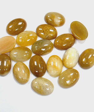 10x Kristal Cabochons Ovaal 13x18mm - Natuurlijke Helende Stenen voor Sieraden Maken