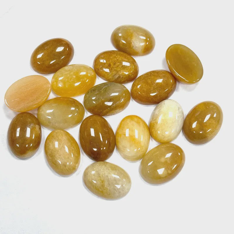 10x Kristal Cabochons Ovaal 13x18mm - Natuurlijke Helende Stenen voor Sieraden Maken