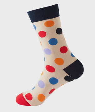 Unisex Katoenen Sokken met Vrolijke Fruit, Dieren & Kunst Prints - Hip Hop & Skateboard Stijl