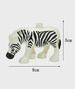 Grote Bouwstenen Dierenpark & Boerderij Figuren - Compatibel met Duplo
