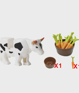 Bouwstenen Dierenpark & Boerderij: Varkens, Kippen, Panda's, Olifanten en Meer - Speelgoed Bouwpakket