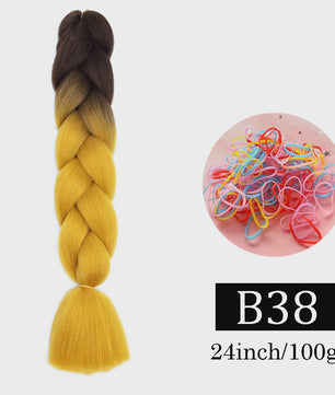 24 Inch Jumbo Braids Haarverlenging - Synthetisch Vlechtkapsel met Ombre Kleuren