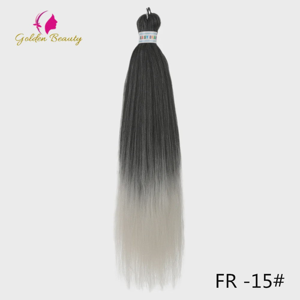 26 Inch Ombre Kleuren Vlechtsel Haar Synthetisch Pre-stretched Jumbo Braids Haar voor Cosplay & Pruiken
