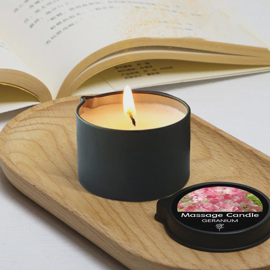 Luxe Massage Olie Kaars - Aromatherapie voor Ontspanning & Huidverzorging