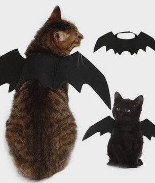 Zwarte Vleermuisvleugels Kostuum voor Kat en Hond - Feestelijke Cosplay Outfit