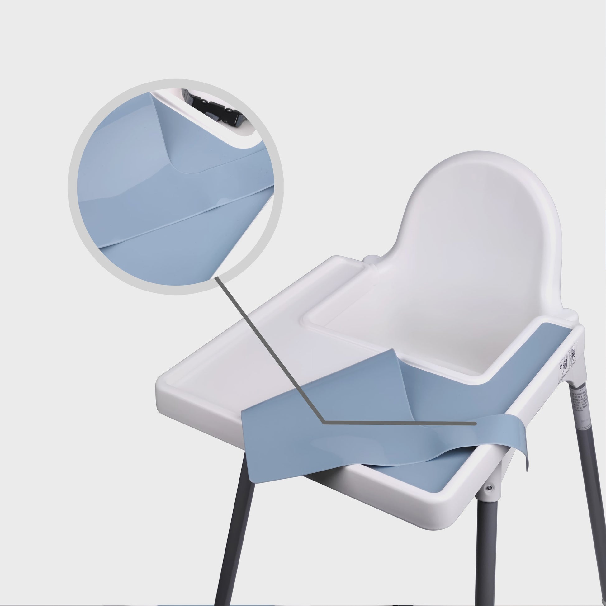 Siliconen Placemat voor Kinderstoel - BPA-Vrij & Gemakkelijk Schoon te Maken