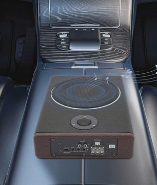 Ultra Slim 8-Inch Actieve Auto Subwoofer - Compacte Bass Audio met 600W Vermogen (12V)