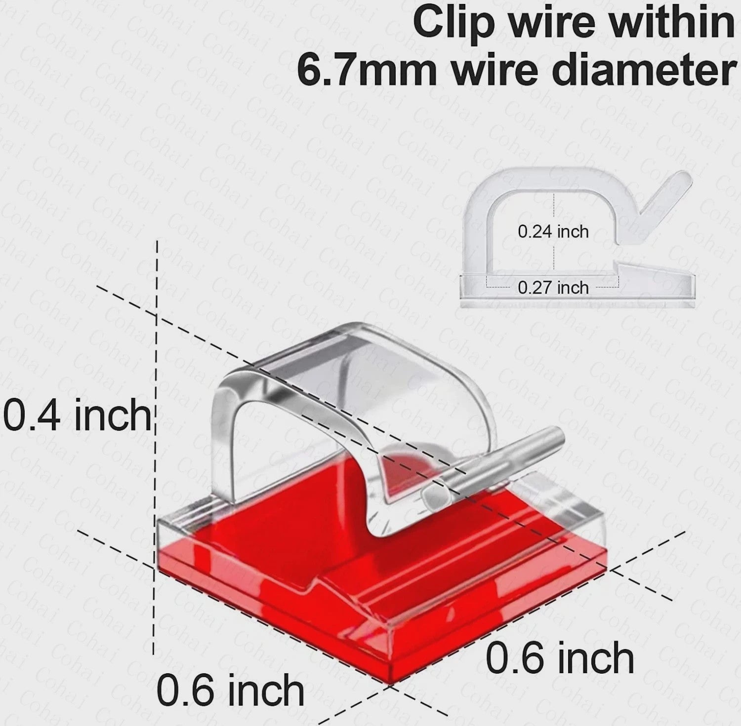 Kabel Organizer Clips - Houd je Kabels Netjes & Georganiseerd