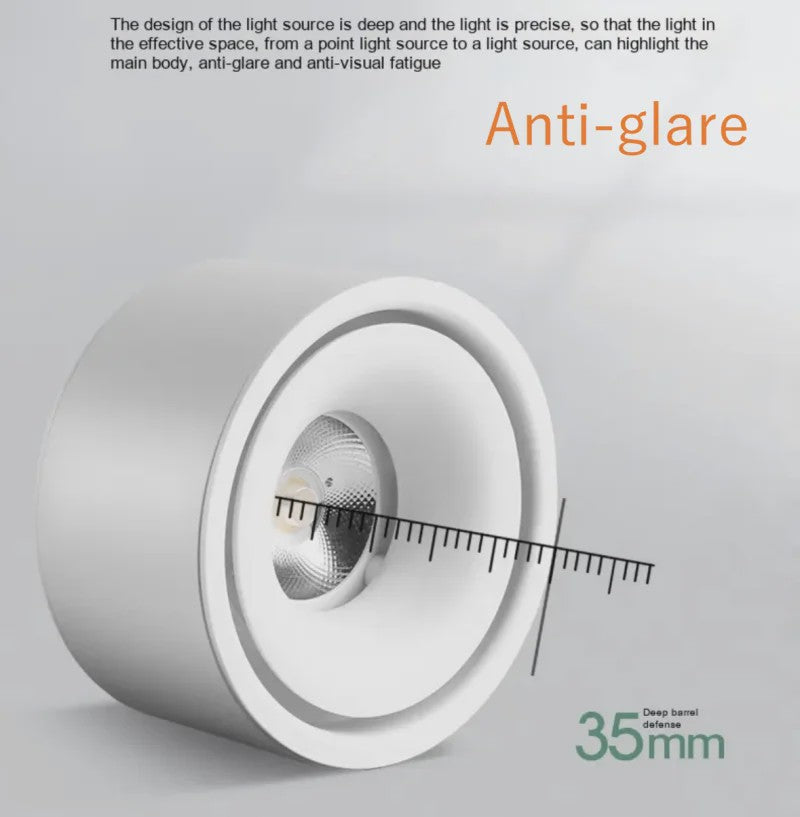 Dimbaar LED Downlight 7W/9W/12W/15W - Anti-Glare Plafondspot