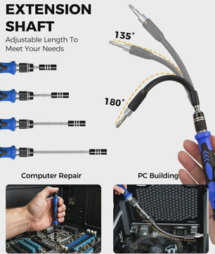 140-delige Precisie Schroevendraaierset: Complete Reparatiekit voor Elektronica
