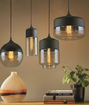 Scandinavische Houten LED Glas Hanglamp - Modern Design voor Woonkamer, Slaapkamer & Eetkamer
