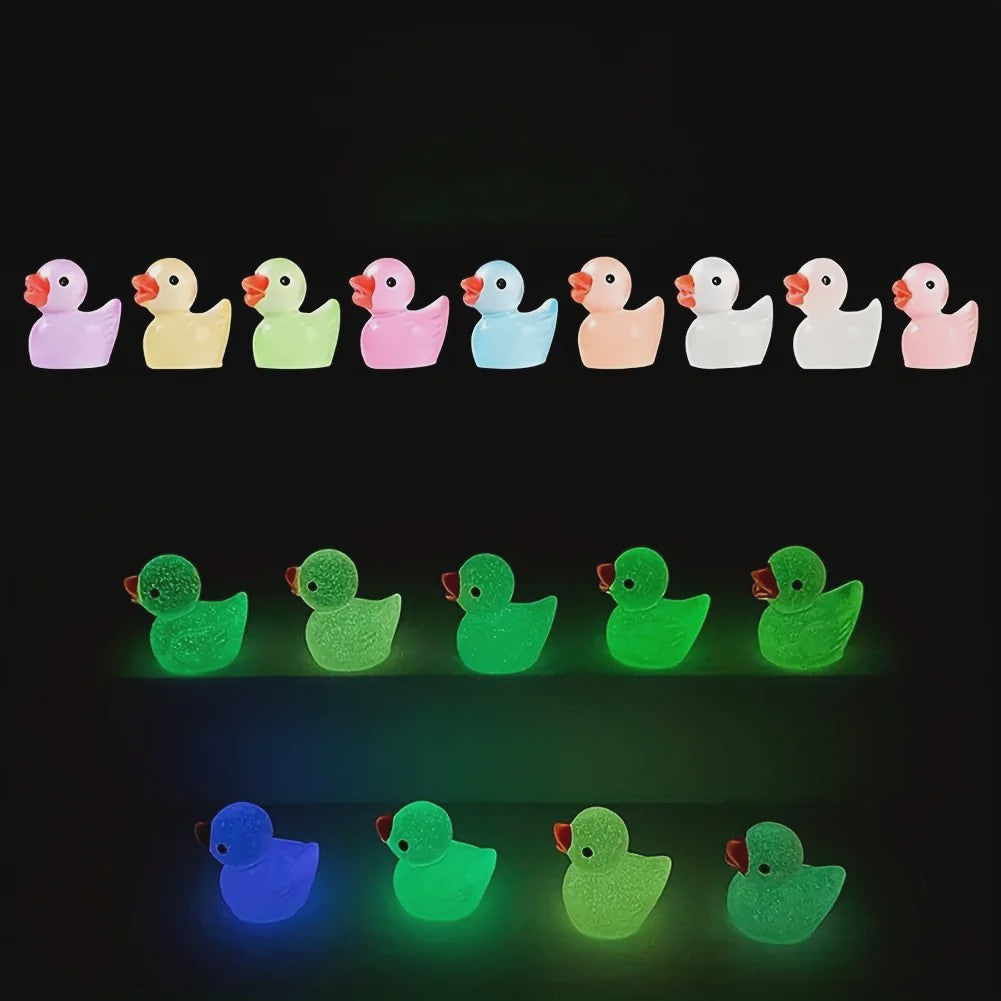 Lichtgevende Mini Eendjes - Decoratie & Micro Landschap - Set van 30/60/100 Stuks