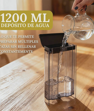 Volautomatische Espressomachine RVS - 1.2L, 20 Bar, Dubbele Portafilter