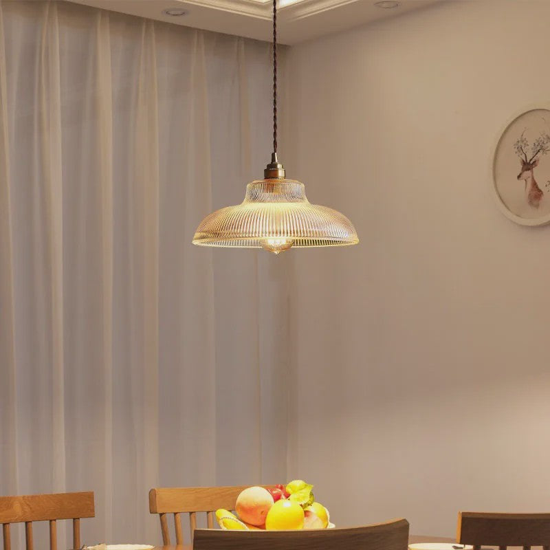 Groene Glazen Hanglamp Vintage - Sfeervolle Verlichting voor Woonkamer, Hal & Slaapkamer