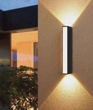 Moderne Waterdichte LED Buitenmuurverlichting - Lange Strip Aluminium IP65