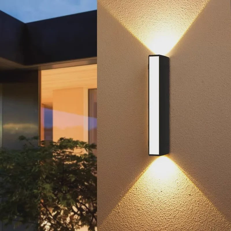 Moderne Waterdichte LED Buitenmuurverlichting - Lange Strip Aluminium IP65