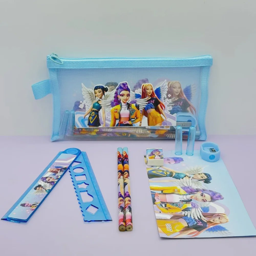 Set van 12 K-Pop Hantrix Tekenpotloden - Schattig Cartoon Design voor Kinderen