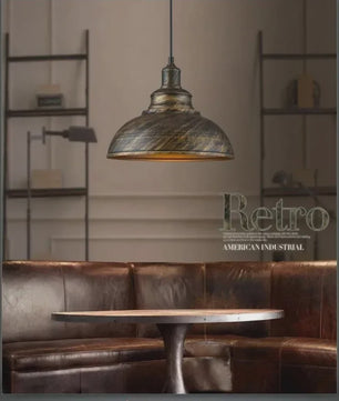 Vintage Retro Hanglamp met E27 Fitting - Industriële Sfeer voor Keuken en Woonkamer