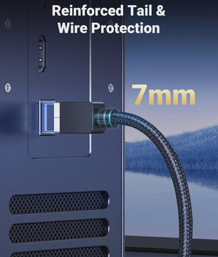 UGREEN Cat 8 Ethernet Kabel - 40Gbps Hoge Snelheid, Gevlochten Netwerkkabel