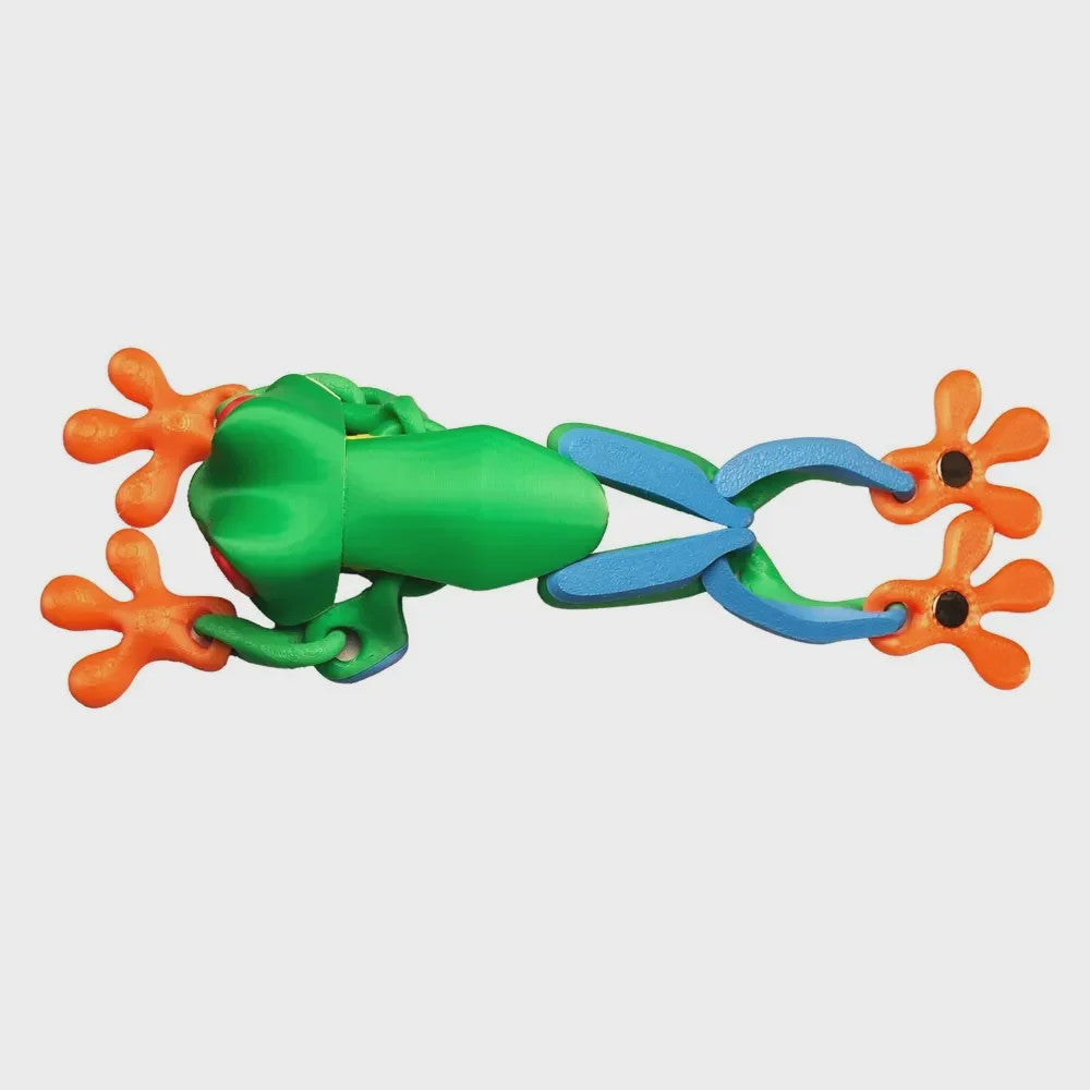 Bewegende 3D Geprinte Boomkikker - Decoratie & Bureau Speelgoed