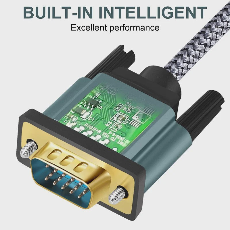 HDMI naar VGA Kabel - Aluminium, Nylon Gevlochten, Vergulde Connectoren - 1080P