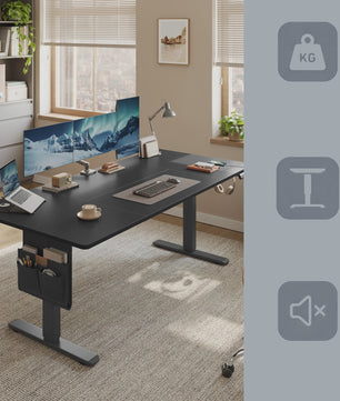 Elektrisch in hoogte verstelbaar bureau 140x60 cm - Songmics