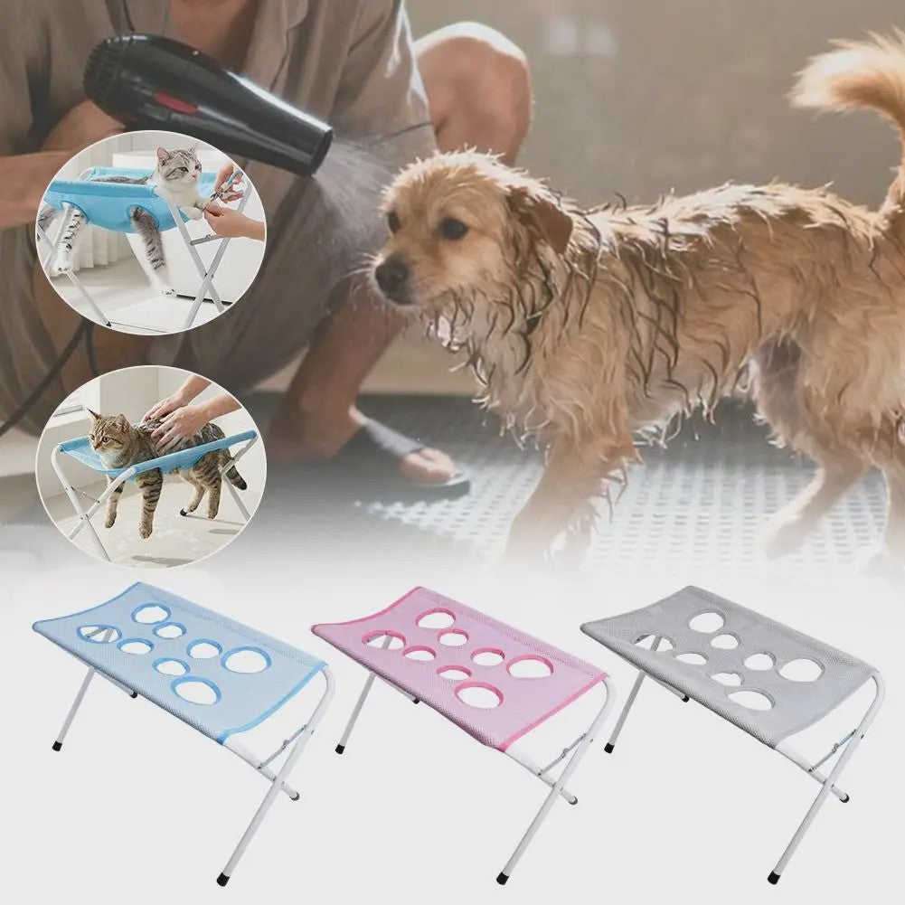 Opvouwbare Huisdier Badmat & Trimmatafel voor Katten en Kleine Honden - Ademend Mesh