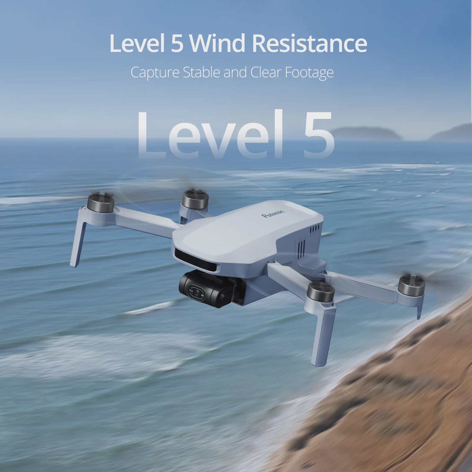 Potensic ATOM C0 Mini Drone: 4K Camera, 3-Axis Gimbal, 6KM GPS, Brushless Motor - Compact & Professioneel
