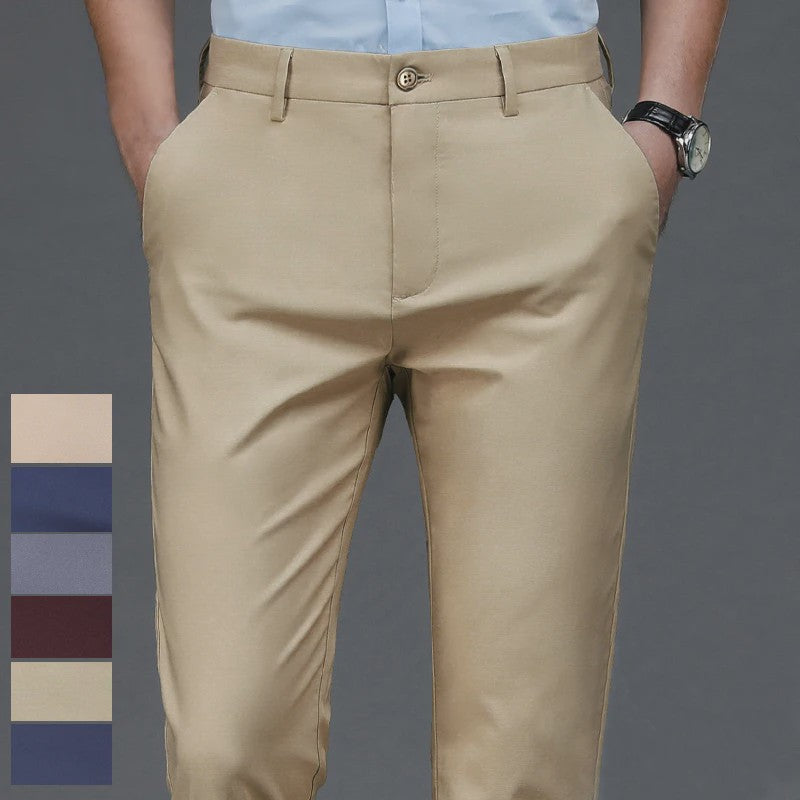 Herfst/Lente Heren Stretch Pantalon - Smart Casual & Office Broek - Sneldrogend