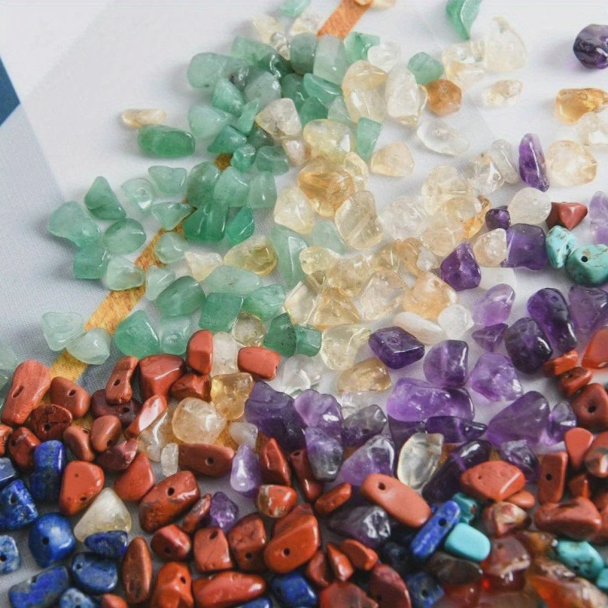DIY Sieraden Maken Set: 450 Natuurlijke Edelsteen Chips (5-8mm) voor Armbanden & Kettingen
