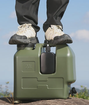 20L Draagbare Watercontainer met Kraan - Ideaal voor Camping, Vissen en Picknicks