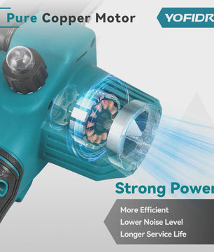 YOFIDRA 6-Inch Snoerloze Elektrische Kettingzaag - Krachtig Snoeien & Houtkloven (21V Batterij)