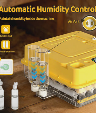 Automatische Broedmachine 288 Eieren - Volledig Automatisch met Temperatuur-, Water- en Keerfunctie - Geschikt voor Kip, Eend, Gans, Kwartel, Duif, Schildpad