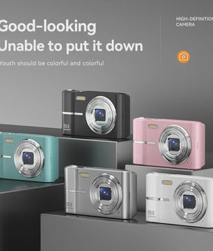 50MP Digitale Camera met 16x Zoom & 4K Video - Ideaal voor Studenten & Outdoor Avonturen