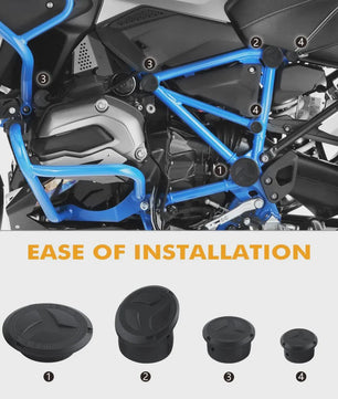 Frame Gaten Afdekking Set & Frame Protector voor BMW R1250GS Adventure (2018-2024) & R1200GS ADV (2014-2018)