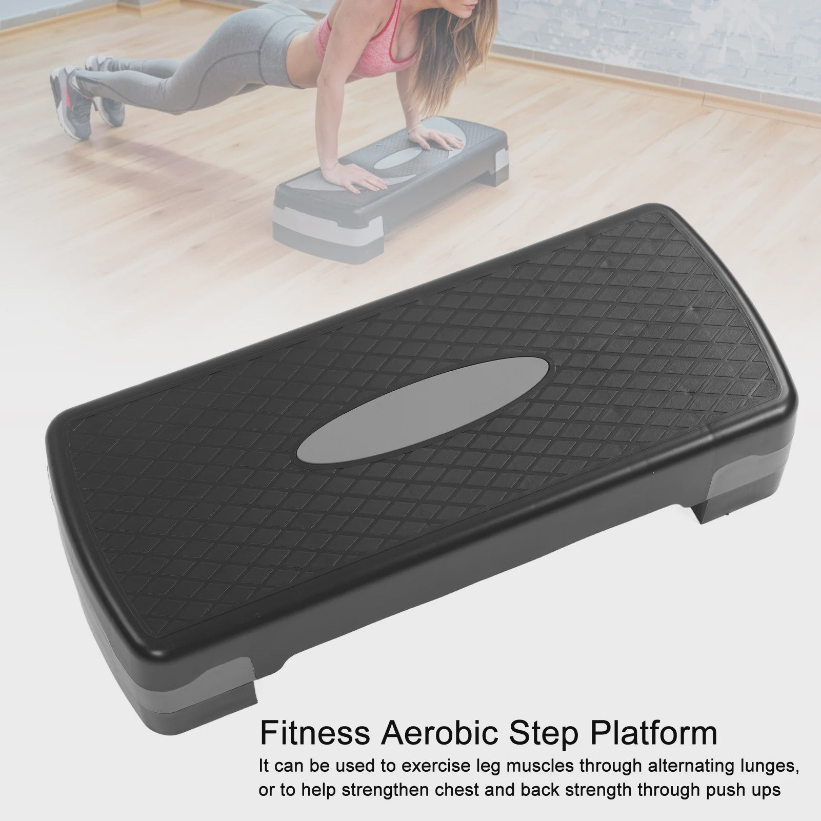 Verstelbaar Aerobic Step Platform - Ideaal voor Thuisgym, Kantoor & Diverse Workouts