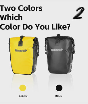 Rhinowalk Waterdichte Fietstas 27L - Snelkoppeling Achterdrager Tas voor Bikepacking