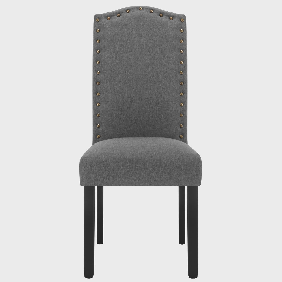 Set van 2 Gestoffeerde Eetkamerstoelen met Hoge Rugleuning - Stijlvol Design voor Woonkamer, Keuken of Hotel