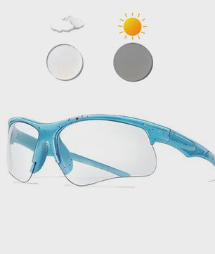 Photochrome Fietsbril - UV-bescherming & Winddicht voor Mannen & Vrouwen | Sport & Outdoor
