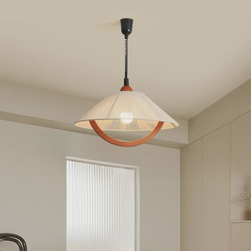 Wabi Sabi Houten Hanglamp - Retro Stijl Verlichting voor Woonkamer, Eetkamer & Slaapkamer