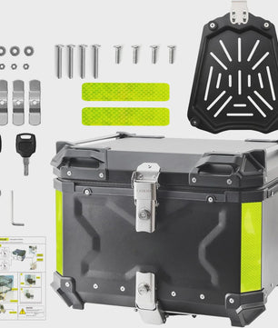 Universele Motor Topcase Aluminium Bagagekoffer - 45L/55L/65L - Quick-Lock